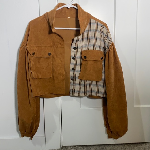 Coats | Cropped Half Flannel Jacket 